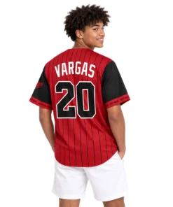 Youth Miguel Vargas White Sox Red Jersey Vibrant City Connect