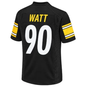 Youth Pittsburgh Steelers TJ Watt Black Jersey – Team Pride