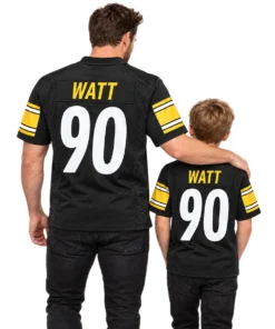Youth Pittsburgh Steelers TJ Watt Black Jersey – Team Pride