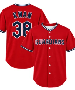 Youth Steven Kwan Guardians Red Jersey Impressive