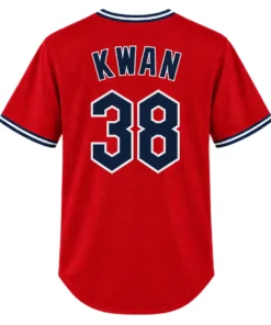 Youth Steven Kwan Guardians Red Jersey Impressive