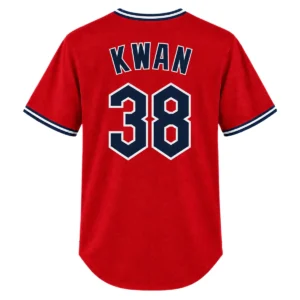 Youth Steven Kwan Guardians Red Jersey Impressive